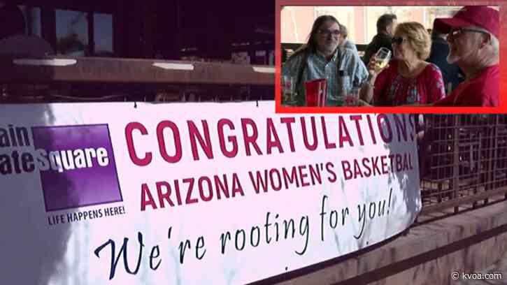 Local fans cheer on UArizona Women’s Basketball team from campus