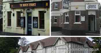 Two men appear in court accused of armed raids on Newcastle pubs