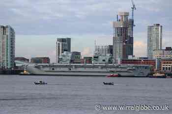 HMS Prince of Wales departs from Liverpool Cruise Terminal - Wirral Globe
