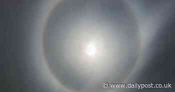 Stunning pictures capture rare halo moon lighting North Wales skies - Daily Post