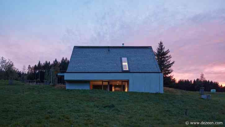 Pavel Míček Architects sinks house into a hillside in Czech mountains