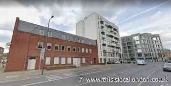Derelict bank accidentally set on fire by squatters