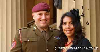 Decorated soldier dies of cancer a week after renewing his wedding vows