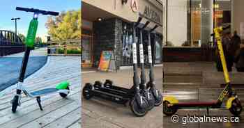 E-scooters returning to Edmonton streets this spring - Global News