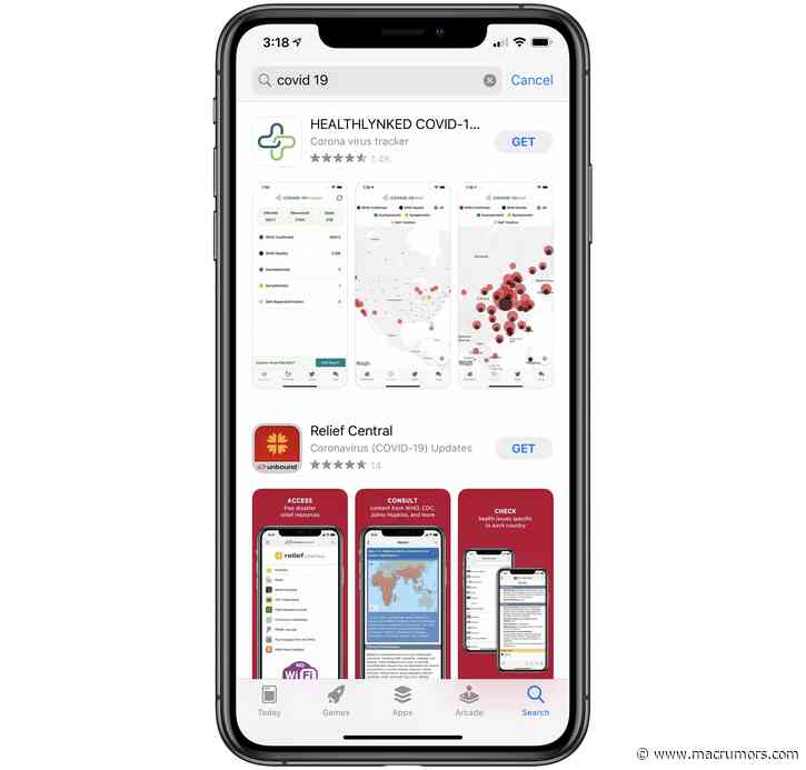 Apple Rejecting Coronavirus Apps Not From Health or Government Organizations