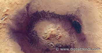 See Mars’ Moreux crater in new images from Mars Express