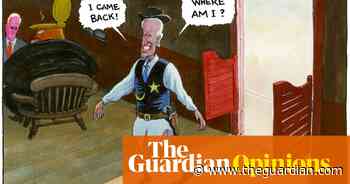 Steve Bell on Joe Biden becoming the Democratic frontrunner – cartoon