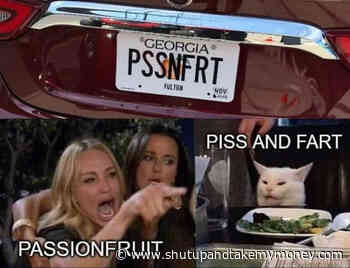 Passion Fruit Piss And Fart License Plate Meme
