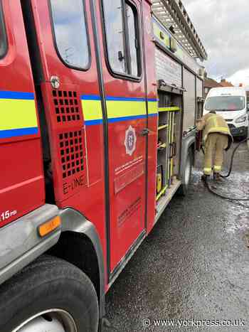 Crews attend fire at property in Tadcaster, York