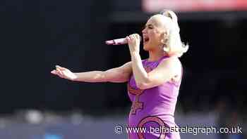 Katy Perry shows off baby bump during first performance since pregnancy reveal
