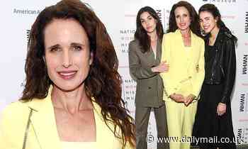 Andie MacDowell joins her daughters Margaret and Rainey Qualley at the Women Making History Awards