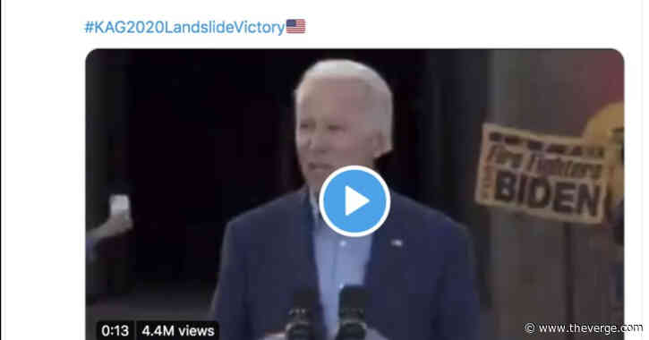 Twitter puts ‘manipulated’ tag on faked Biden video retweeted by Trump