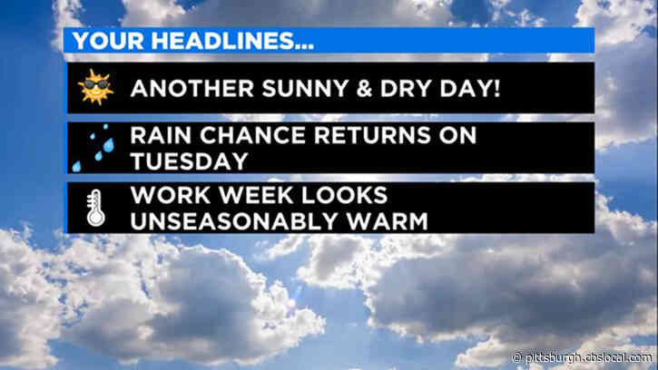 Pittsburgh Weather: Warm Temperatures To Start The Week