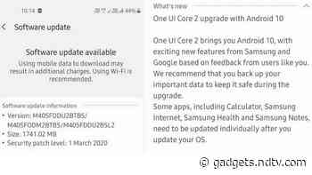 Samsung Galaxy M40 Starts Receiving Android 10-Based One UI 2.0 Update in India: Report