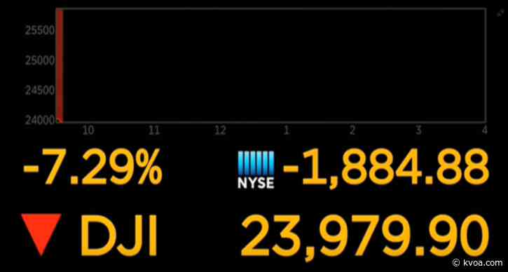 S&P 500 index drops 7%, triggering a 15-minute trading halt