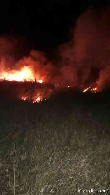 Incêndio atinge área de mata em Angatuba - G1