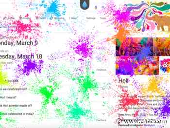 Google lets you join Holi fun with colorful search Easter egg     - CNET