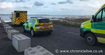 Holy Island crossing warning system had been vandalised when two cars became trapped