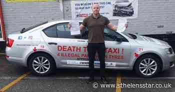 Taxi fitted with worn down tyres approved for licence - St Helens Star