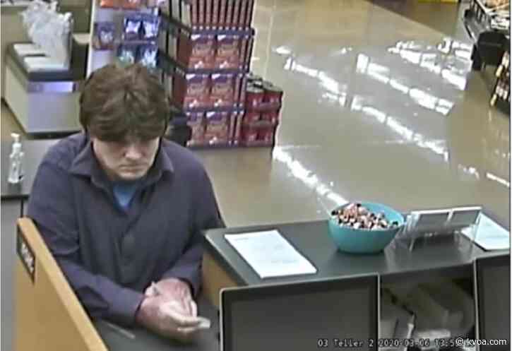 Suspect sought in US Bank robbery