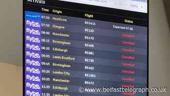 Flybe collapse: Staff at Belfast City Airport face ‘temporary lay-off’