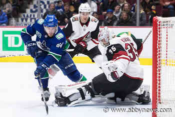Struggling Canucks drop fourth straight, fall 4-2 to Coyotes - Abbotsford News