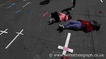 Thousands stay home in Mexico in protest over violence against women