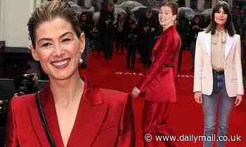 Rosamund Pike joins chic Gemma Arterton at the UK premiere of Radioactive - Daily Mail
