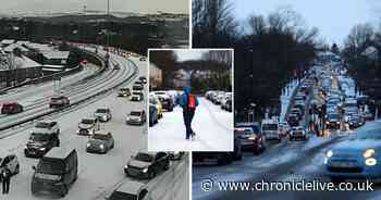 Met Office warns of snow and ice in the North East for two days