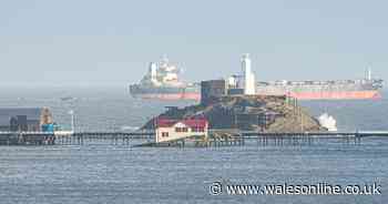 Why this ginormous ship was sailing past Mumbles at the weekend - Wales Online