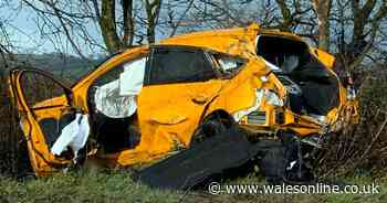 Car left 'crumpled mess' after serious crash on A4232 in Cardiff - Wales Online