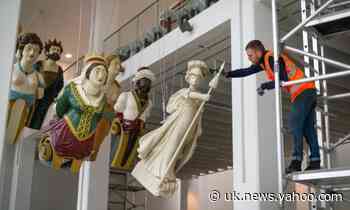 Huge UK naval figureheads rescued from obscurity to go on display