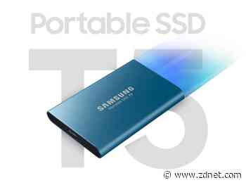 Save up to $130 on the super-fast Samsung T5 external portable SSDs