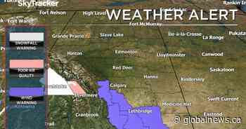 Wind warnings issued in southern Alberta, some areas could see gusts surpass 100 km/h