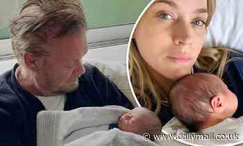 Teddi Mellencamp shares a sweet snap of her famous father John cuddling up to newborn baby Dove