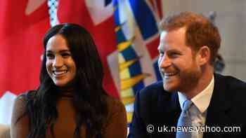 Duke and Duchess of Sussex meet young leaders before bowing out as royals