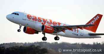 Moment easyJet plane aborts landing at Bristol Airport due to high winds