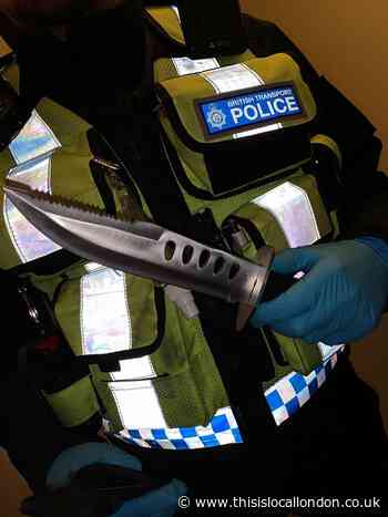 Zombie knife recovered after three men arrested at New Cross Gate station