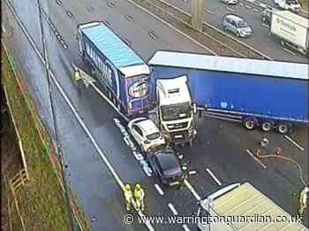 Seven casualties injured after M6 closed by crash involving TEN vehicles - Warrington Guardian