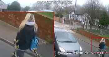 See CCTV footage of Odessa Carey carrying her mum's severed head around in a bag