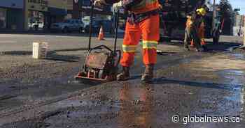 Edmonton road crews have filled more than 15,000 potholes this year