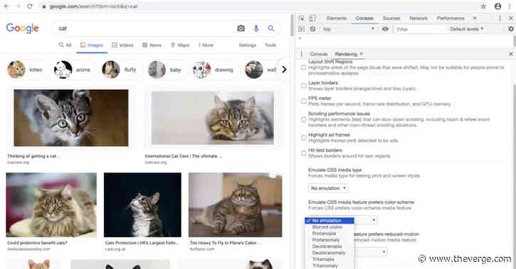 Chrome tool helps developers make websites more color blind friendly