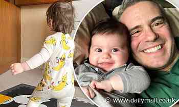 Andy Cohen has a proud dad moment as son Ben takes his first steps... one month after first birthday