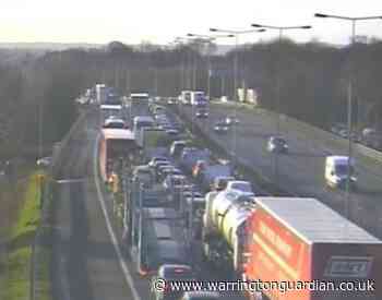 7 mile queues on M6 after accident near Winwick