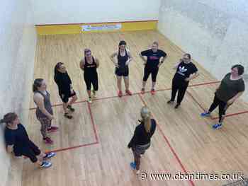 Lisa delivers coaching sessions to Squash Club | The Oban Times - The Oban Times