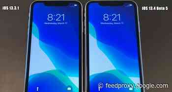 iOS 13.4 beta 5 vs iOS 13.3.1 speed test (Video)