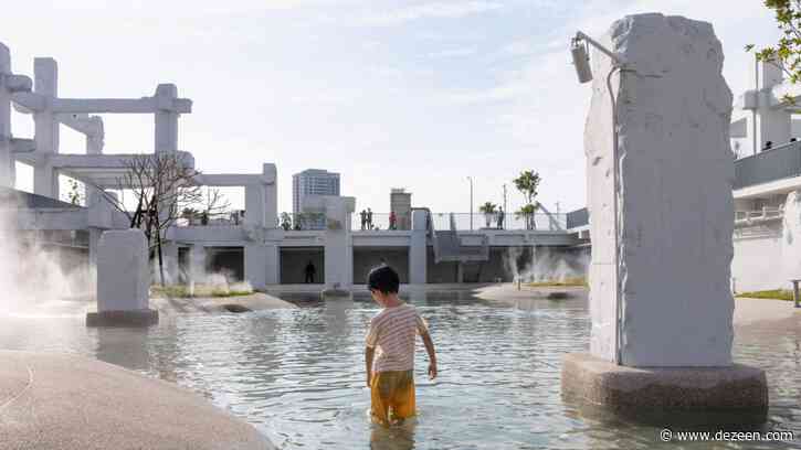 MVRDV transforms old Taiwanese shopping centre into "lush lagoon" 
