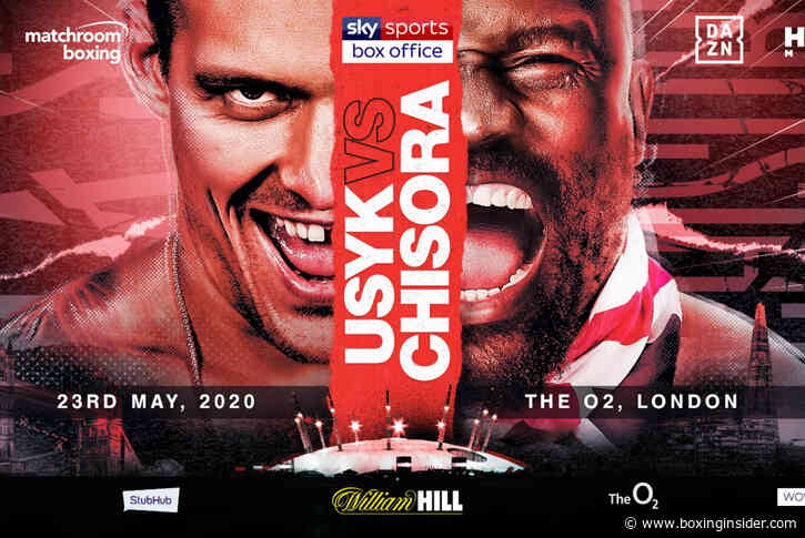 Oleksandr Usyk vs Dereck Chisora Officially Taking Place May 23rd