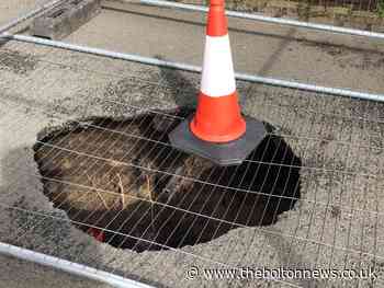 Authorities looking into big park sinkhole