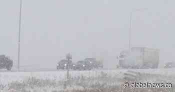 Blowing snow, poor roads as 15-40 cm snowfall set to blanket central and western Alberta